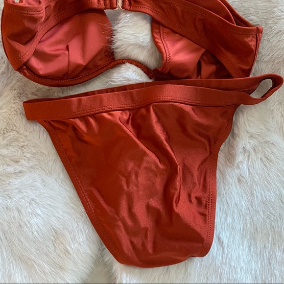 FashionNova Rust Underwire Swimsuit - Picture 6 of 9